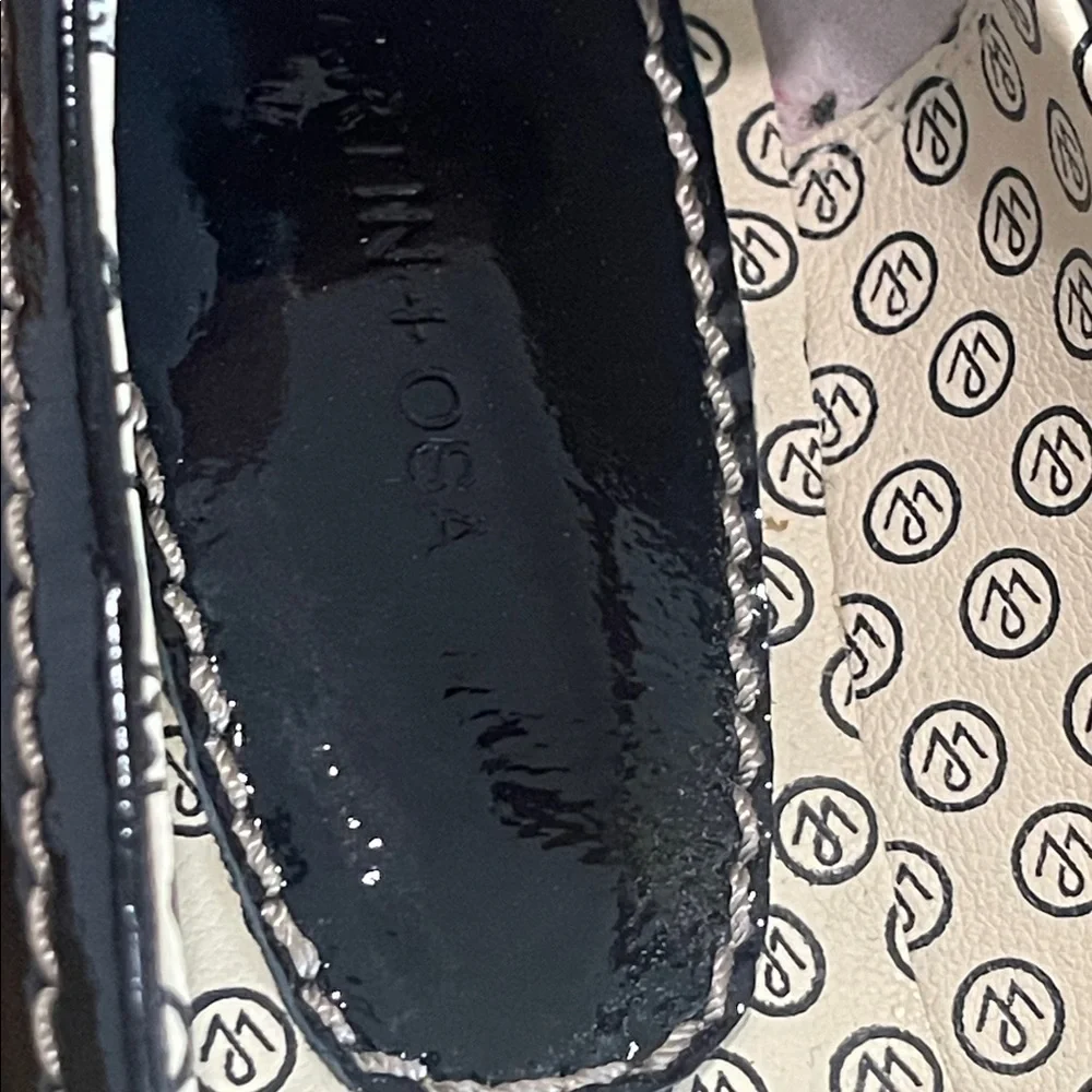 Martin  + Osa black patent leather ballet flats size 6